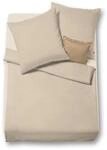 Fleuresse Lech Edelflanell Bettw&auml;sche 135x200 Fischgr&auml;t Uni beige 603089-07