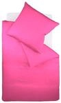 Fleuresse Colours Bettw&auml;sche, Uni-Mako-Satin, pink, 155 x 220 cm