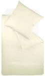 Fleuresse Colours Bettw&auml;sche, Uni-Mako-Satin, natur, 155 x 220 cm