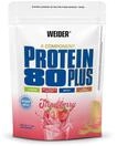 Weider Protein 80 Plus Eiwei&szlig;pulver, Erdbeer, Low-Carb, Mehrkomponenten Casein Whey