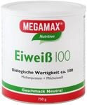 MEGAMAX Eiweiss 100. Geschmack Neutral. Inhalt: 750 g. Protein Pulver - mit