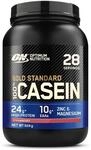 Optimum Nutrition Gold Standard 100% Casein Proteinpulver, Geschmack Erdbeere, 924g,