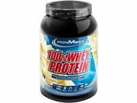 IronMaxx 100% Whey Protein Pulver - Weiße Schokolade 900g Dose | zuckerreduziertes,