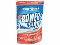 Body Attack, Power Protein 90, Strawberry Cream, 1er Pack (1x 500g)