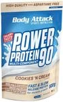 Body Attack POWER PROTEIN 90 - Cookies N Cream - 500g Beutel - Mehrkomponenten