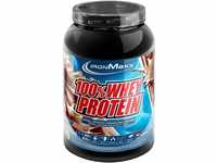IronMaxx 100% Whey Protein Pulver - Milchschokolade 900g Dose | zuckerreduziertes,