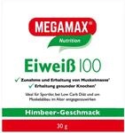 Megamax Eiweiss Himbeere 30 g | Molkenprotein + Milcheiwei&szlig; (Casein) F&uuml;r