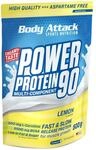 Body Attack POWER PROTEIN 90 - Lemon - 500g Beutel - Mehrkomponenten Protein Pulver,