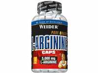 WEIDER L-Arginin Kapseln hochdosiert mit 5.000 mg Arginin pro Portion, Pre-Workout