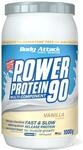 Body Attack POWER PROTEIN 90 - Vanilla - 1kg Dose - Mehrkomponenten Protein Pulver,