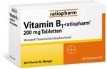 Vitamin B1-ratiopharm&reg; 200 mg Tabletten: Mit nur einer Tablette t&auml;glich den Vitamin