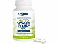 APOrtha Vitamin K2 MK7 200 µg 99+% ALL-Trans, 190 Tabletten hochdosiert vegan,