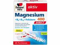 Doppelherz Magnesium 400 + B6 + B12 + Folsäure DIRECT - Magnesium unterstützt die