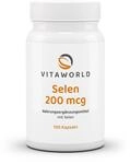 vitaworld Selen 200mcg, 200 &micro;g Selen pro Kapsel, Vegan,100 Kapseln