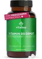 Vitabay &ndash; Vitamin D3 Depot 10000 I.E. &ndash; 240 Vegane Tabletten &ndash; Hochdosiert &ndash;