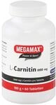 MEGAMAX L-CARNITIN 1000 mg 60 Tabletten Vegan Carnipure