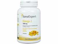 SanaExpert Omega-3 Fettsäuren, 1000 mg, mit natürlichem Fischöl aus Wildfang und