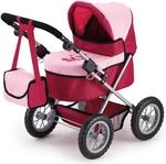 Bayer Design 13014 - Puppenwagen Trendy bordeaux, 67 x 41 x 67 cm