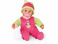 Bayer Design 93824CF Baby Puppe mit Geräuschen, weicher Körper, Spielpuppe 38 cm,