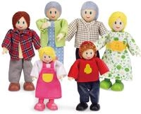 Hape Puppenfamilie Preisgekr&ouml;ntes Puppenfamilien-Set, einzigartiges Zubeh&ouml;r f&uuml;r