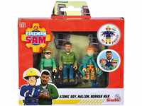 Simba - Feuerwehrmann Sam – Set mit 3 beweglichen Figuren – 7,5 cm – ab 3