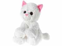 Heunec 247079 - Glitter-Kitty Katzen-Baby, weiß