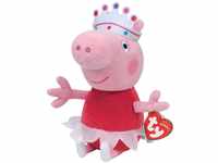 TY 7146151 - Peppa Baby - Ballerina, Schwein mit rotem Kleid, Krone und Tutu,...