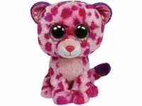 TY 36985 36985-Plüschtier Beanie Boos, Glamour Buddy Leopard, Large, pink