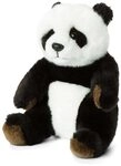 WWF 15183012 WWF00543 Pl&uuml;sch Panda sitzend, realistisch gestaltetes Pl&uuml;schtier, ca.