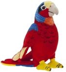 Heunec 285576 - Softissimo Papagei, 20 cm, Rot