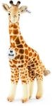 Steiff Kuscheltier Bendy Giraffe, S&uuml;&szlig;es Stofftier mit Kunststoffaugen, Kinder,