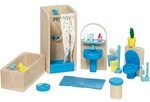 Goki 51903 - Badezimmer Puppenhausm&ouml;bel , 17-teilig