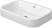 Duravit Aufsatzbecken Happy D.2 60cm mit &Uuml;berlauf, ohne Hahnlochbank,...