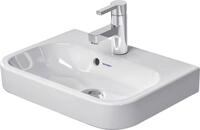 Duravit M&ouml;belhandwaschbecken 50cm Happy D.2 mit &Uuml;berlauf, mit Hahnlochbank, 1