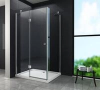 Duschkabine NOVUM 100 x 80 x 195 cm ohne Duschtasse