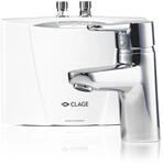 CLAGE MCX Blue elektronischer Klein-Durchlauferhitzer Set mit moderner Armatur f&uuml;rs