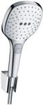 hansgrohe Raindance Select E 120 Duschkopf, inkl. Duschkopfhalterung, 3 Strahlarten,