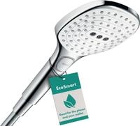 hansgrohe Raindance Select E 120 Duschkopf, 3 Strahlarten, wassersparend, Wei&szlig;/Chrom