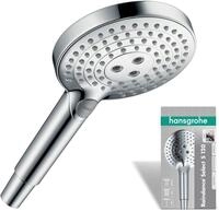 hansgrohe Raindance Select S - Duschkopf, Handbrause mit 3 Strahlarten, runde