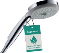 hansgrohe wassersparender Duschkopf Croma 100, Sparduschkopf, Duschbrause, 3