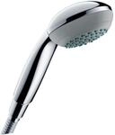 hansgrohe Crometta 85 - Duschkopf, Handbrause mit 3 Strahlarten, Duschbrause,