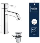 GROHE Essence, energiesparende Waschtischarmatur, Kaltwasser in Mittelstellung