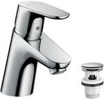 hansgrohe Wasserhahn Focus (Armatur mit Auslauf H&ouml;he 70mm und Push-Open