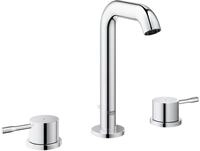 GROHE Essence, Waschtischarmatur hoch, wassersparend (3-Loch Wasserhahn f&uuml;r das Bad,