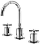 Steinberg Serie 250 Waschtischarmatur, schwenkbar, 3-Loch, mit Ablaufgarnitur,