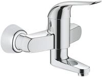 GROHE Eurosmart Care, Wand-Waschtischarmatur (Wasserhahn f&uuml;r das Bad,...