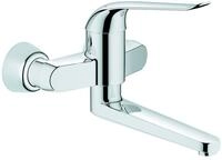 Grohe Euroeco Waschtisch-Einhebelmischer f&uuml;r Wandmontage, 170 mm, verchromt