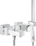 GROHE Eurocube, Badewannenarmatur mit Duschkopf (Komplettset f&uuml;r die Badewanne,