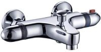 SCH&Uuml;TTE 52440 SUPRA Thermostat Wannenbatterie, Thermostatarmatur Badewanne,