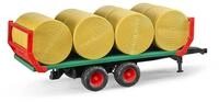 bruder 02220 - Ballentransportanh&auml;nger mit 8 Rundballen - 1:16 Ballenwagen...